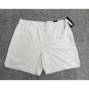 NWT PRINCE Men's Size XXL Heather Gray 7” Woven Short